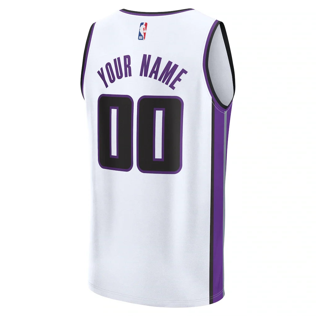 Sacramento Kings Fanatics Fast Break Custom Jersey - Association Edition - White