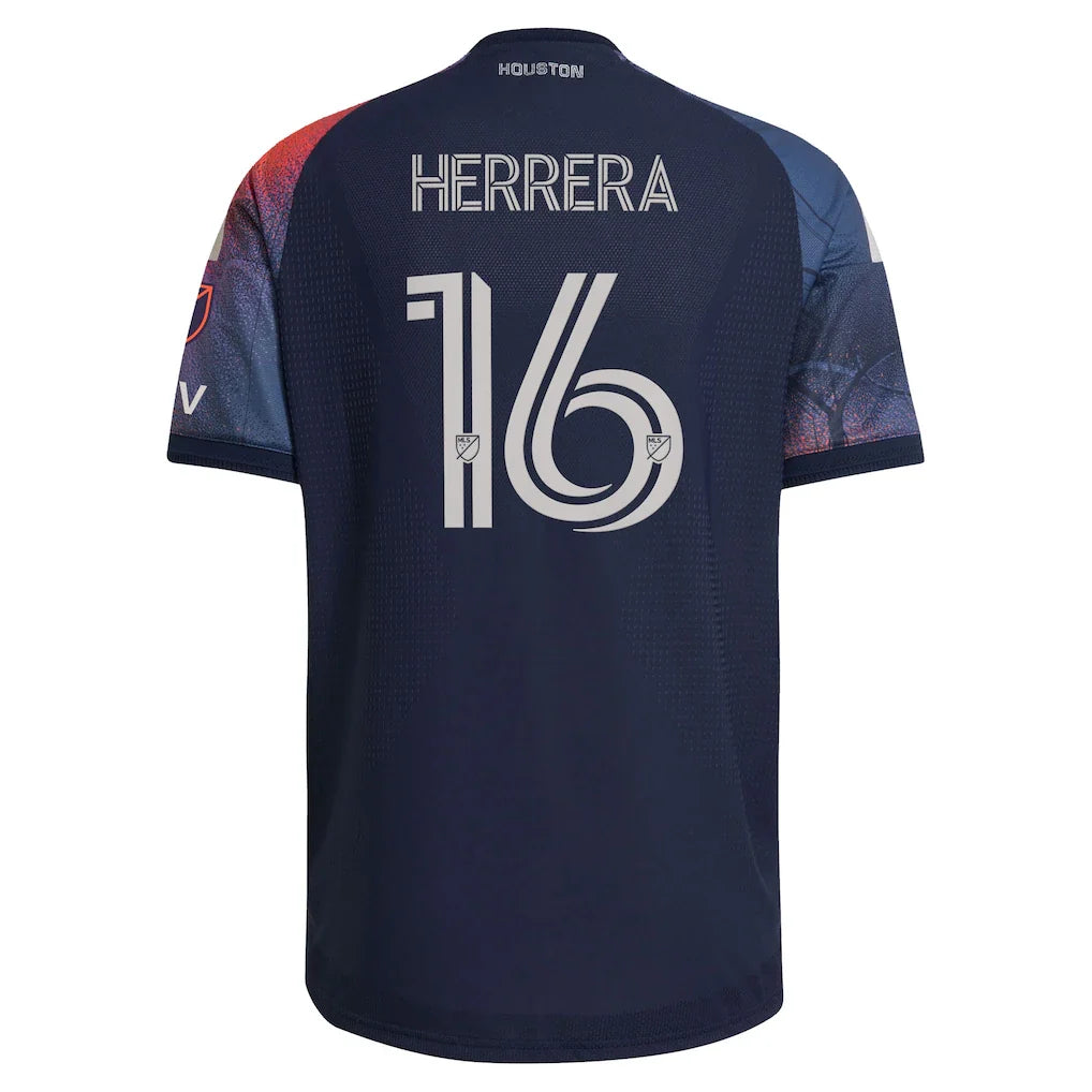Héctor Herrera Houston Dynamo FC adidas 2026 Mission Control On-Field Authentic Patch Jersey - Blue