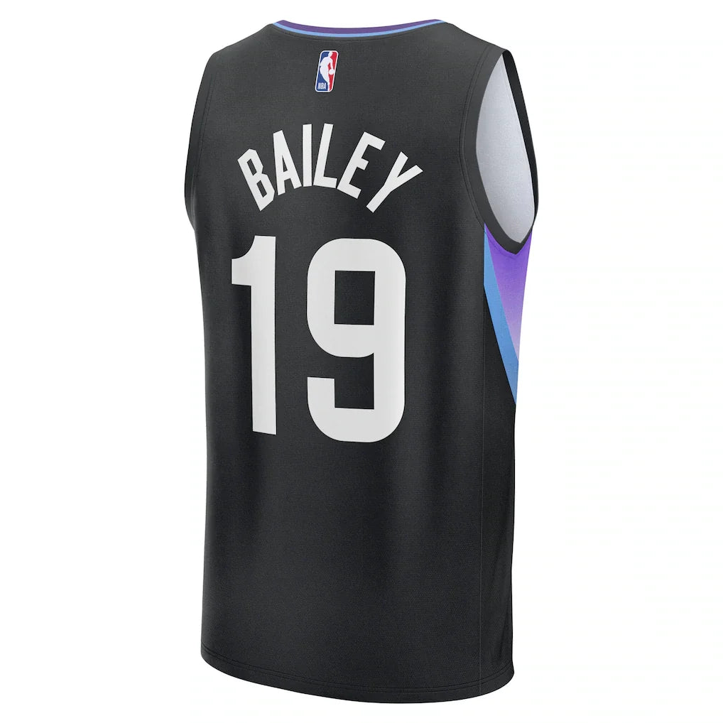 Ace Bailey Utah Jazz Fanatics 2025 NBA Draft First Round Pick Fast Break Replica Jersey - Statement Edition - Black