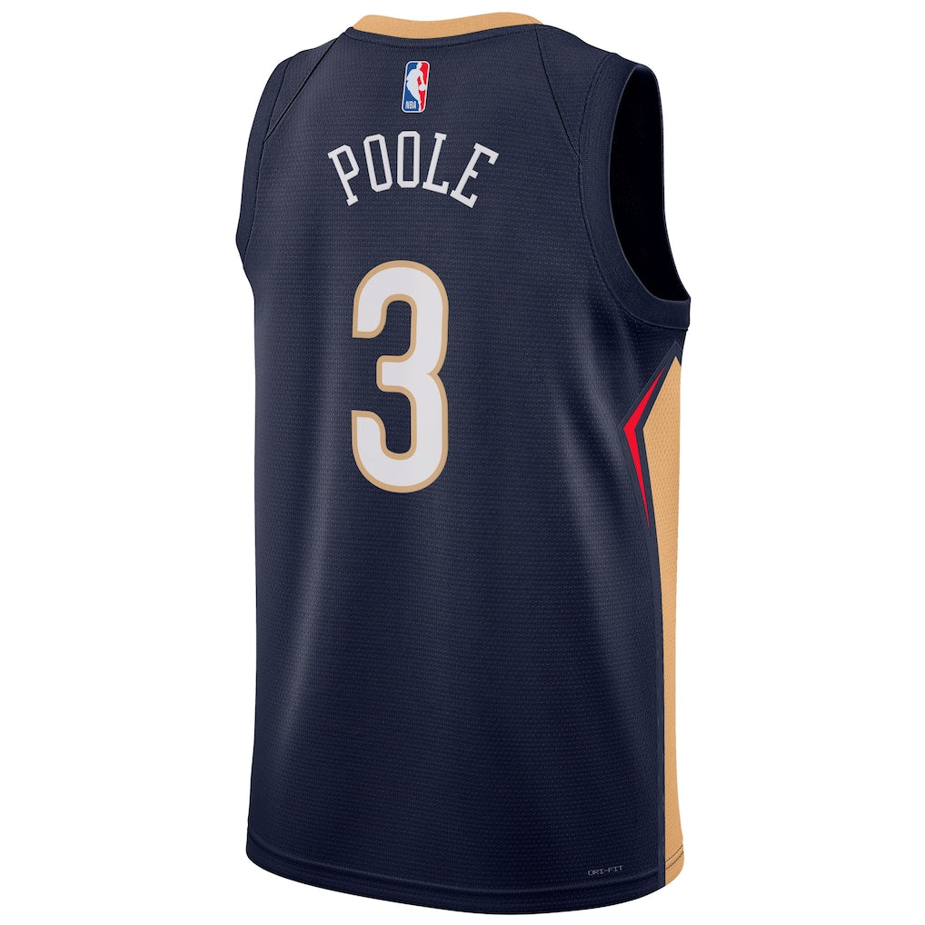 Jordan Poole New Orleans Pelicans Nike Unisex Swingman Jersey - Navy - Icon Edition