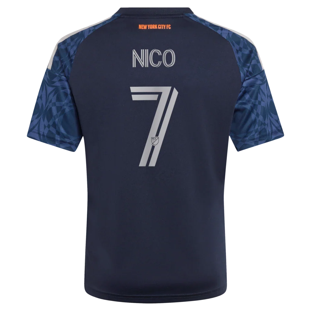 Nicolás Fernández Mercau New York City FC adidas Youth 2026 The All Nations Kit Replica Jersey - Blue