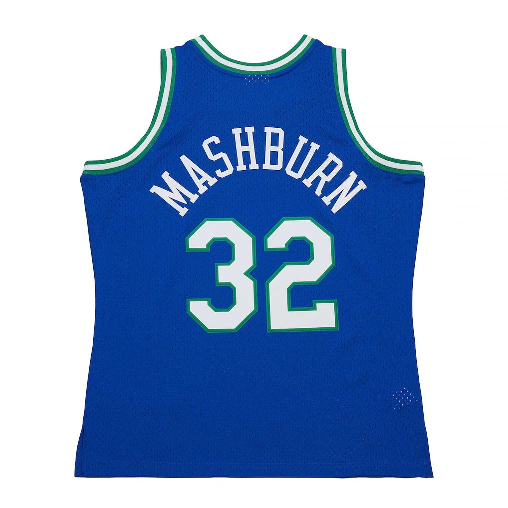 Jamal Mashburn Dallas Mavericks Mitchell & Ness 1993/94 Hardwood Classics Swingman Jersey - Blue