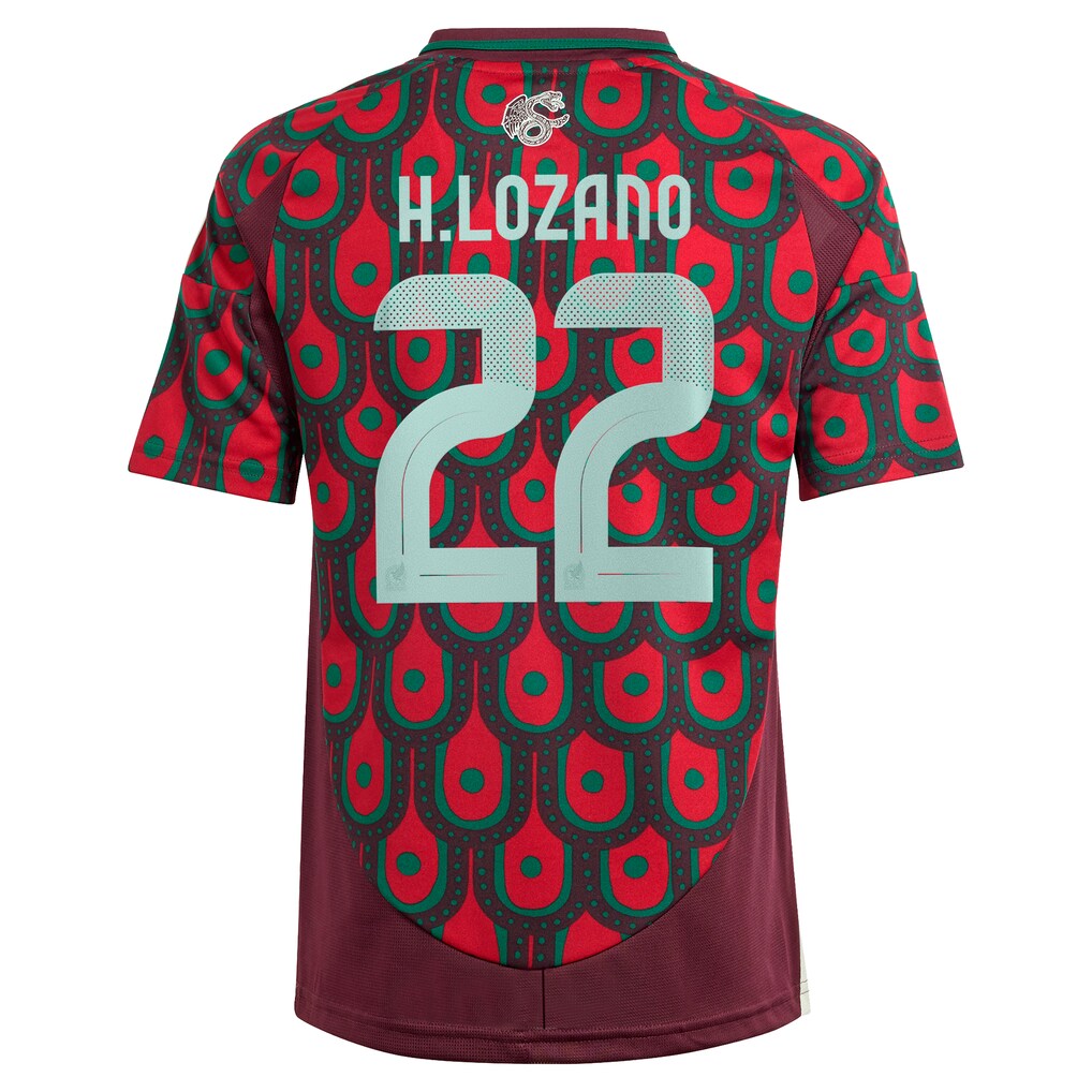 Hirving Lozano Mexico National Team adidas Youth 2024 Home Replica Player Jersey - Green