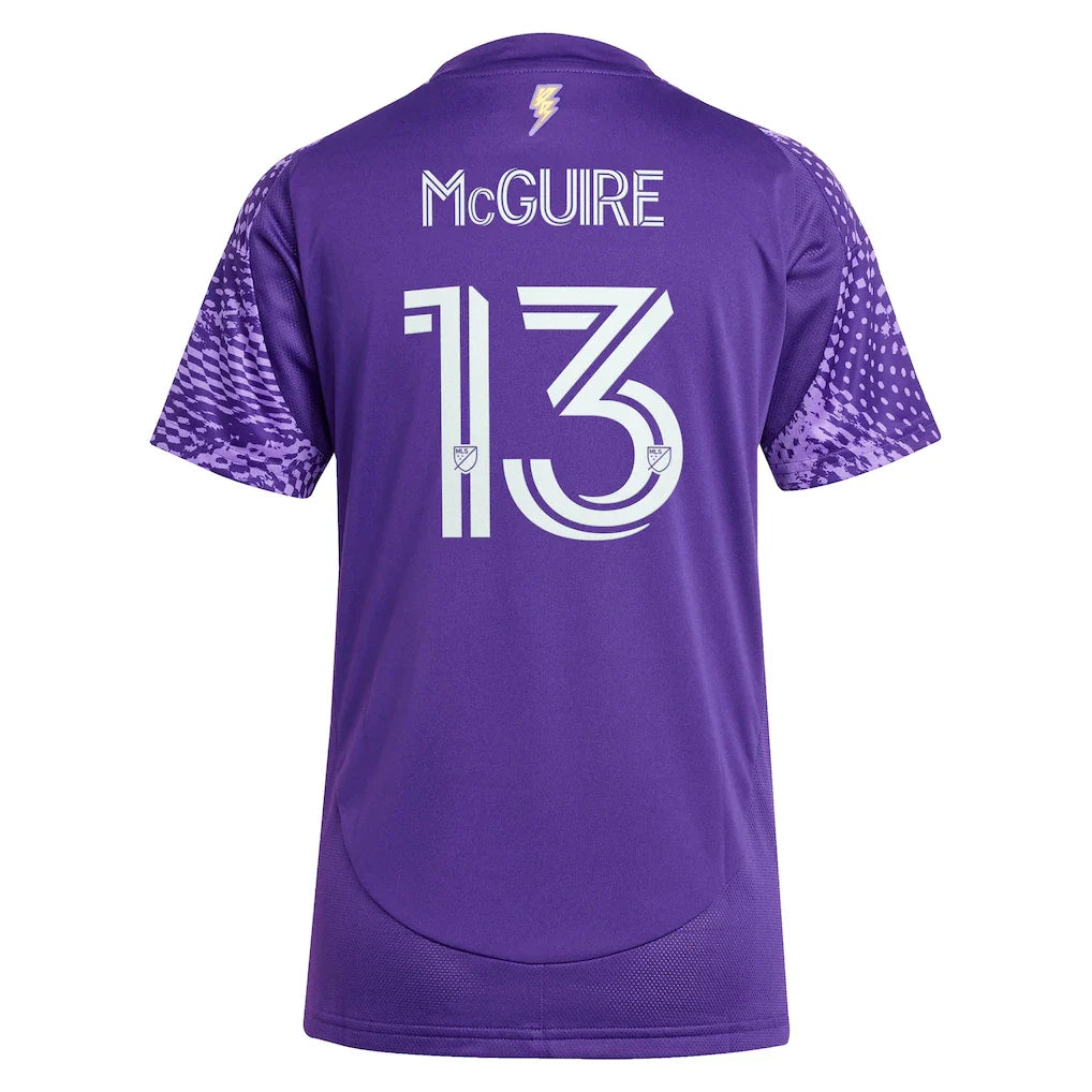 Duncan McGuire Orlando City SC adidas Women's 2025 Perfect Storm Replica Player Jersey - Purple