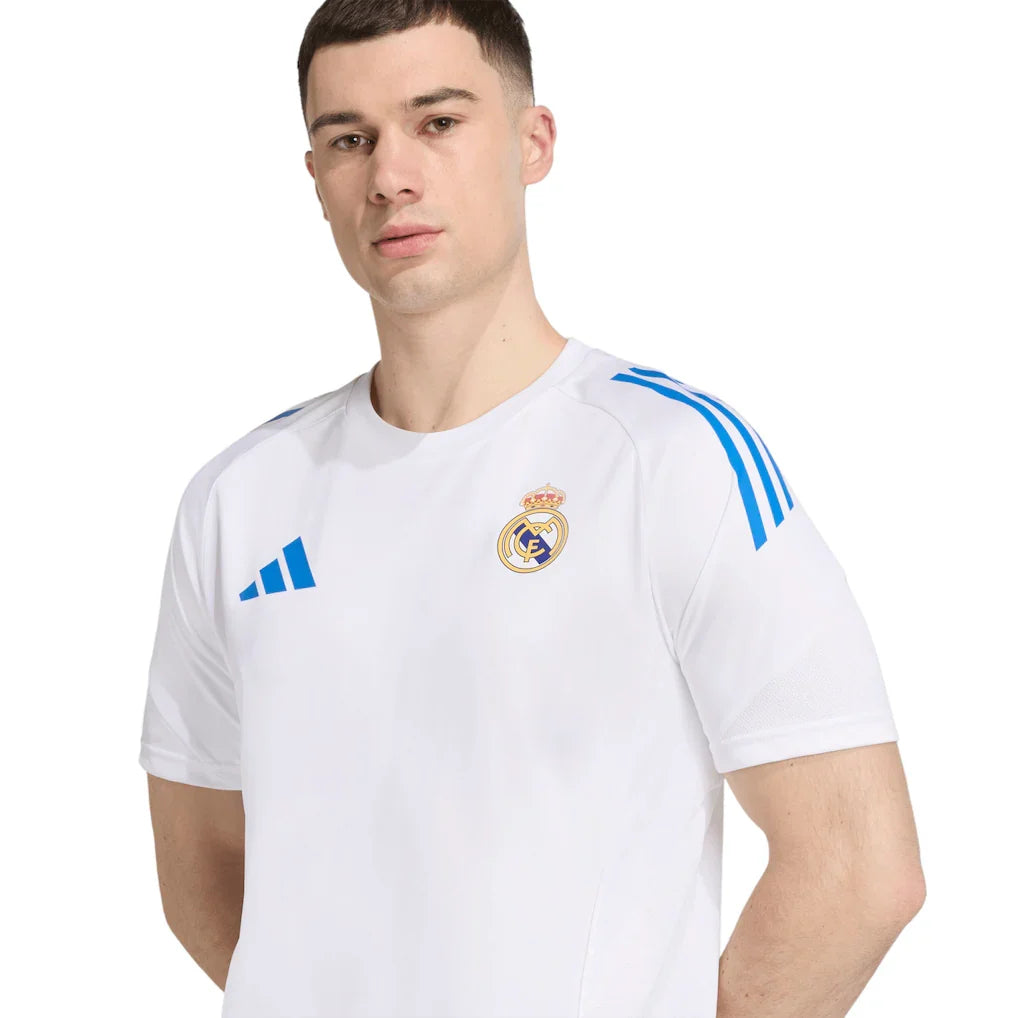 Real Madrid adidas 2025/26 AEROREADY Training Jersey - White