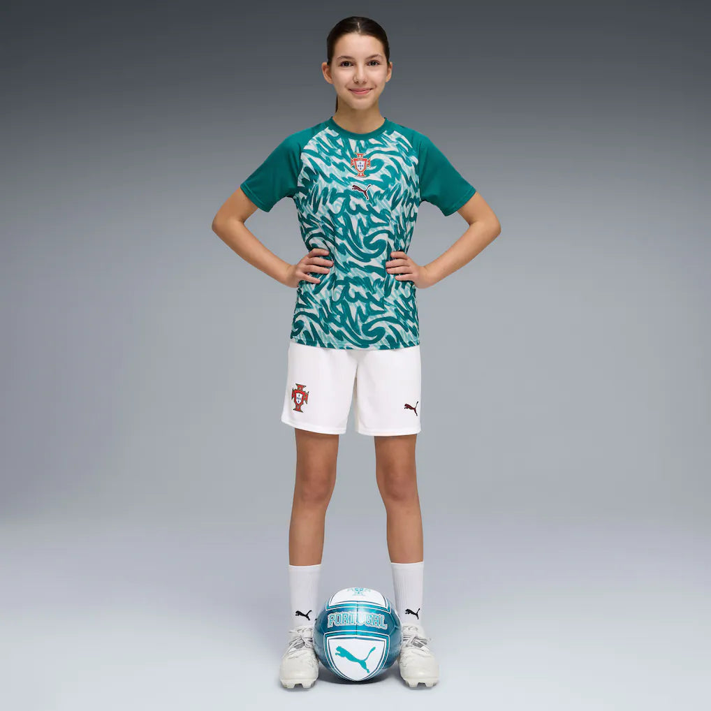 Portugal National Team Puma Youth Pre-Match Jersey - Green