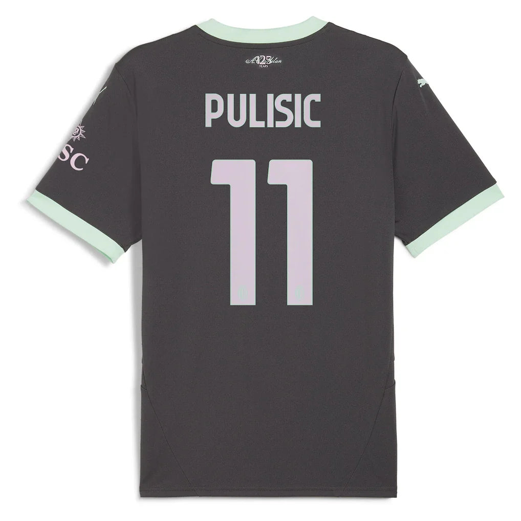 Christian Pulisic AC Milan Puma 2024/25 Third Replica Player Jersey - Charcoal