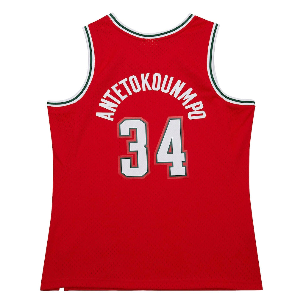 Giannis Antetokounmpo Milwaukee Bucks Mitchell & Ness 2014/15 Hardwood Classics Swingman Jersey - Red