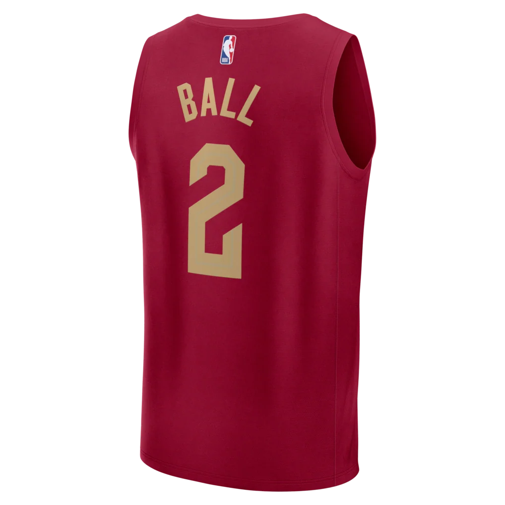 Lonzo Ball Cleveland Cavaliers Fanatics Fast Break Replica Jersey - Wine - Icon Edition