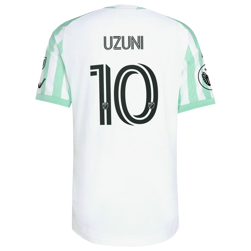 Myrto Uzuni Austin FC adidas  2026 The Rooted Kit On-Field Authentic Patch Jersey - White