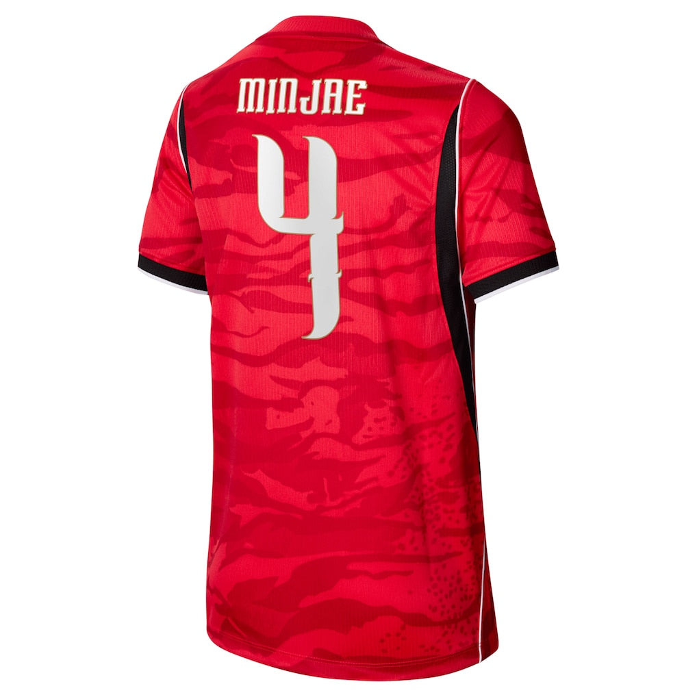 Kim Min-jae South Korea National Team Nike Youth 2026 Home Stadium Replica Jersey - Red