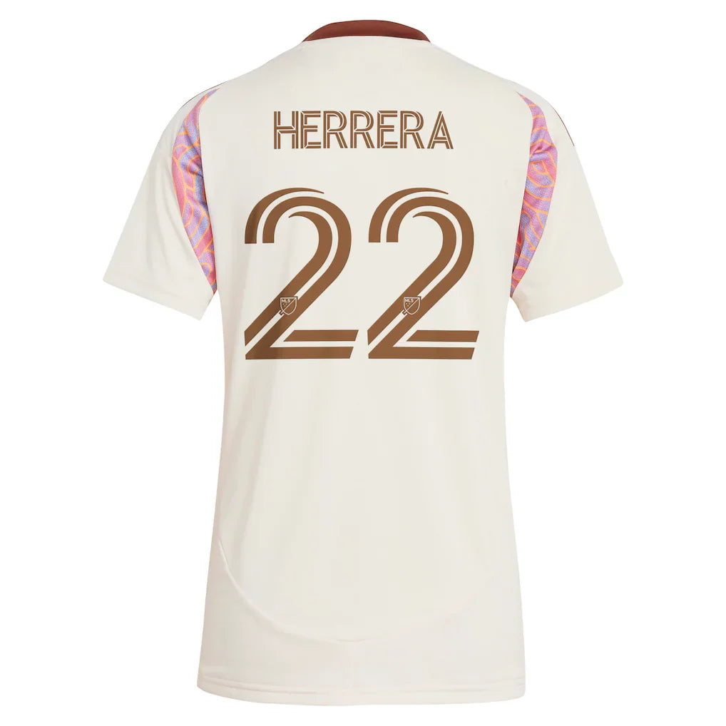 Aaron Herrera D.C. United adidas Women's 2025 The Soul Kit Replica Player Jersey - Natural