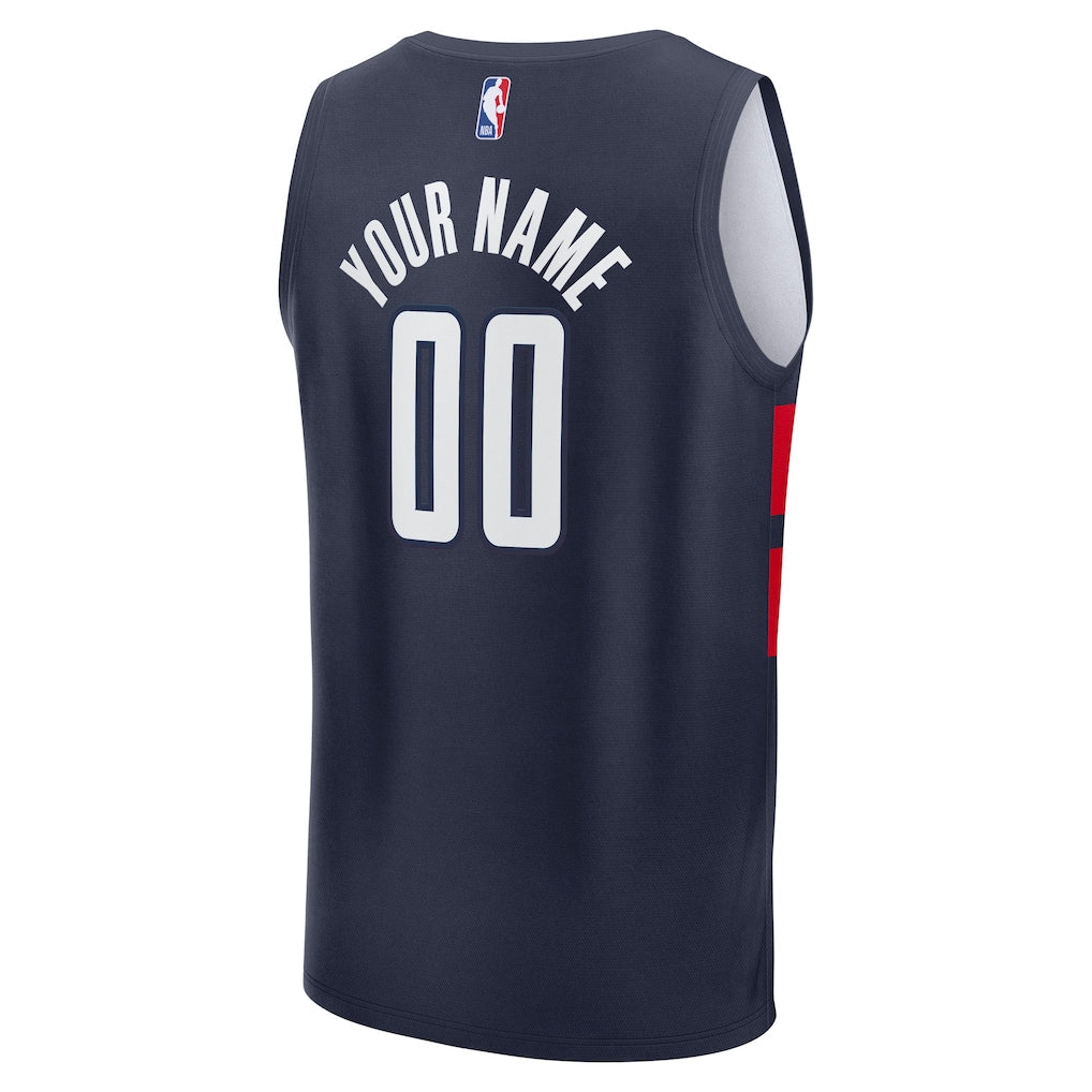 Washington Wizards Fanatics Fast Break Custom Jersey - Statement Edition - Navy