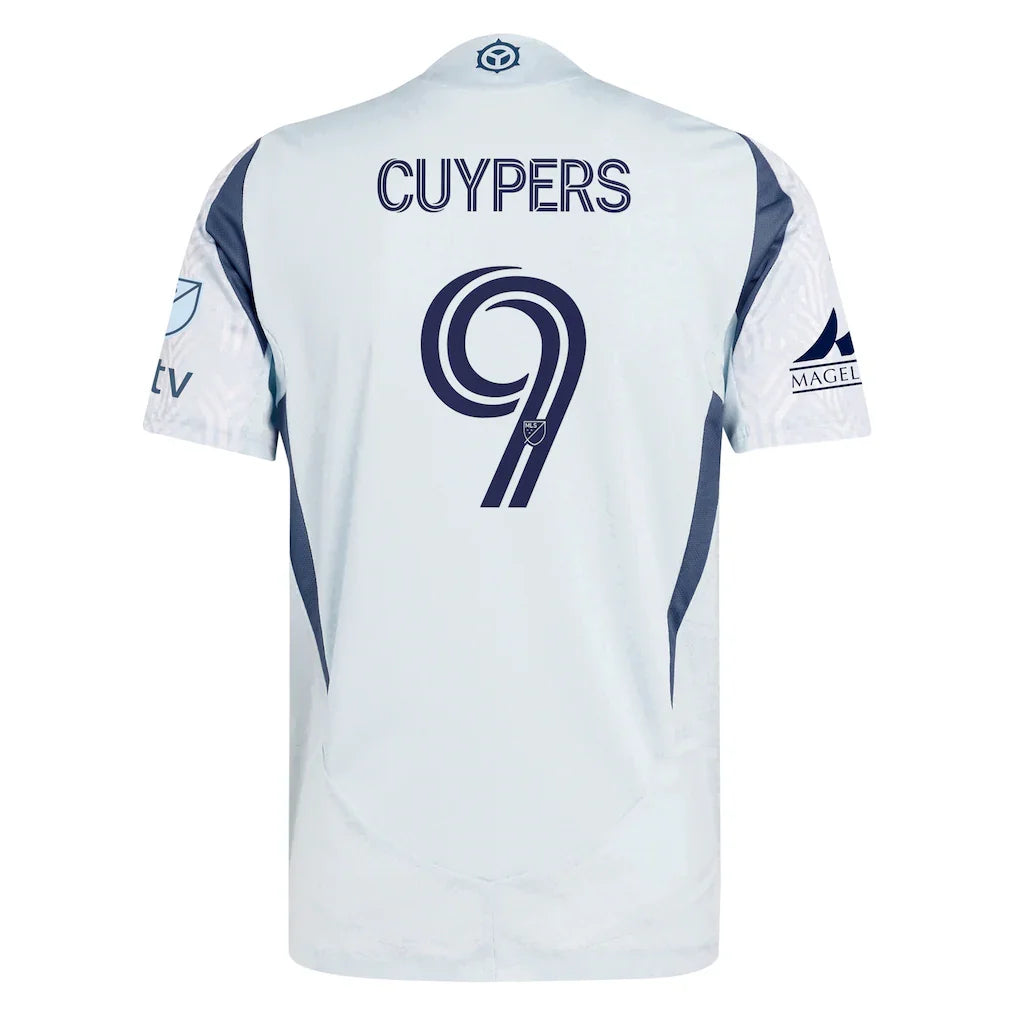 Hugo Cuypers Chicago Fire adidas 2025 The Municipal Kit Authentic Player Jersey - Light Blue