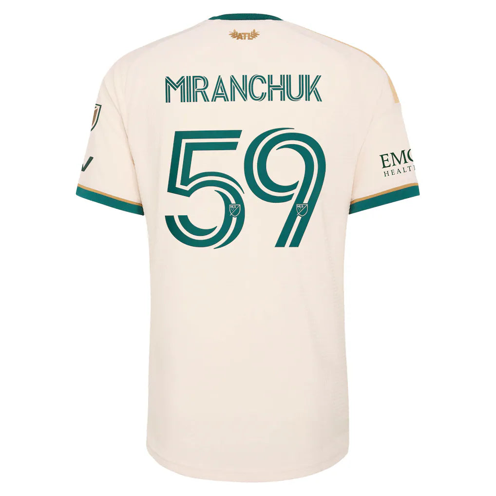 Aleksei Miranchuk Atlanta United FC adidas 2026 Spirit of '96 On-Field Authentic Patch Jersey - Tan