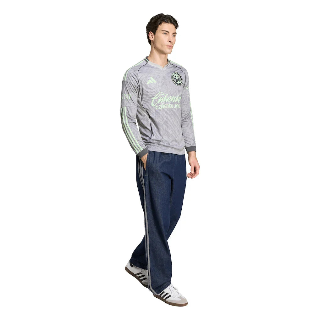 Club America adidas 2025/26 Third Replica Long Sleeve Jersey - Gray