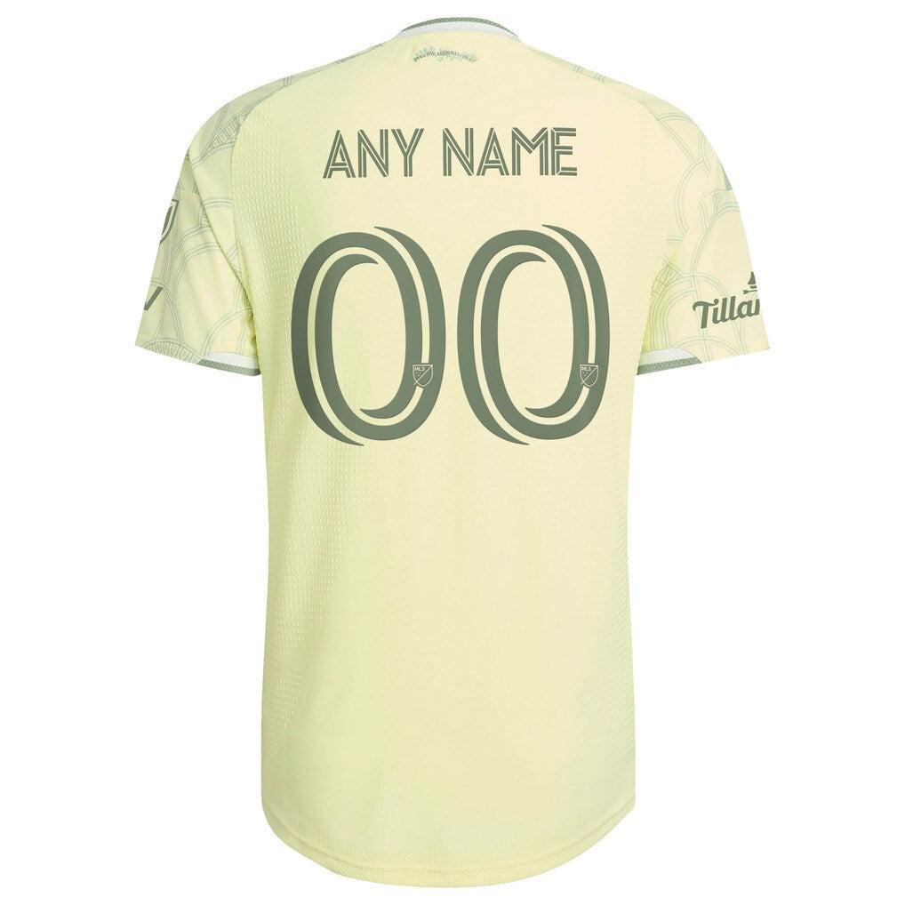 Portland Timbers adidas 2026 Civic Stadium Kit On-Field Authentic Patch Custom Jersey - Yellow