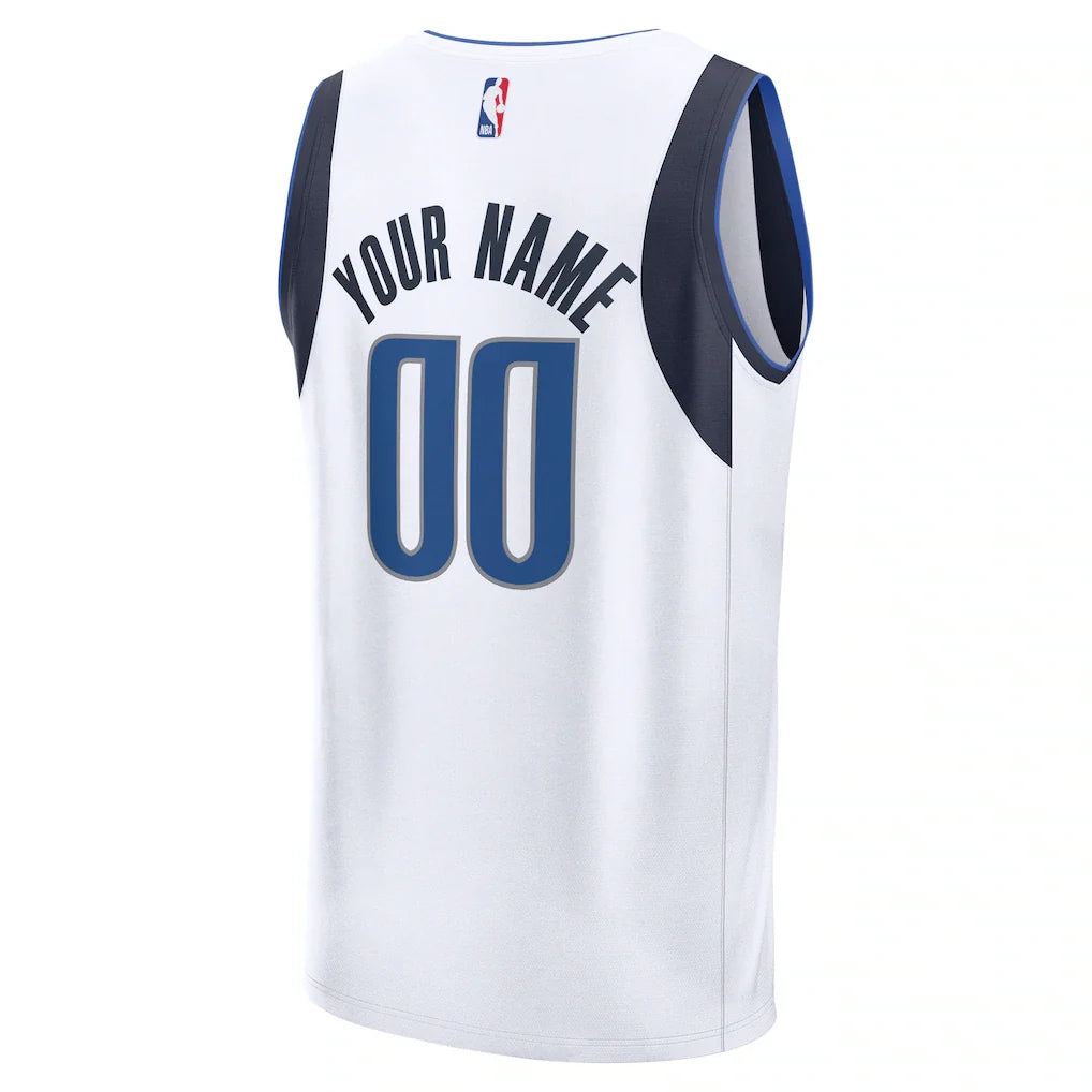 Dallas Mavericks Fanatics Fast Break Custom Jersey - Association Edition - White