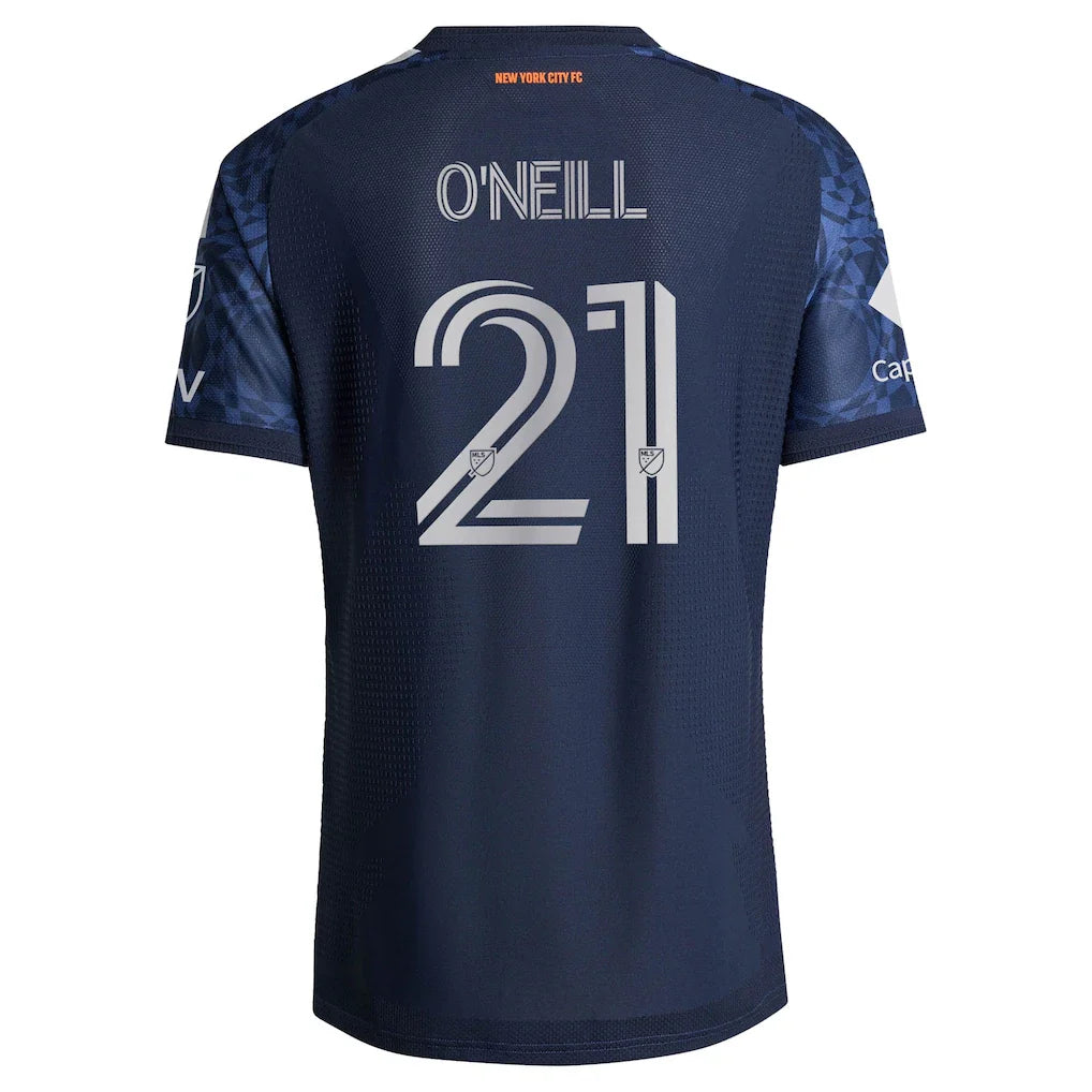 Aiden O’Neill New York City FC adidas 2026 The All Nations Kit On-Field Authentic Patch Jersey - Blue