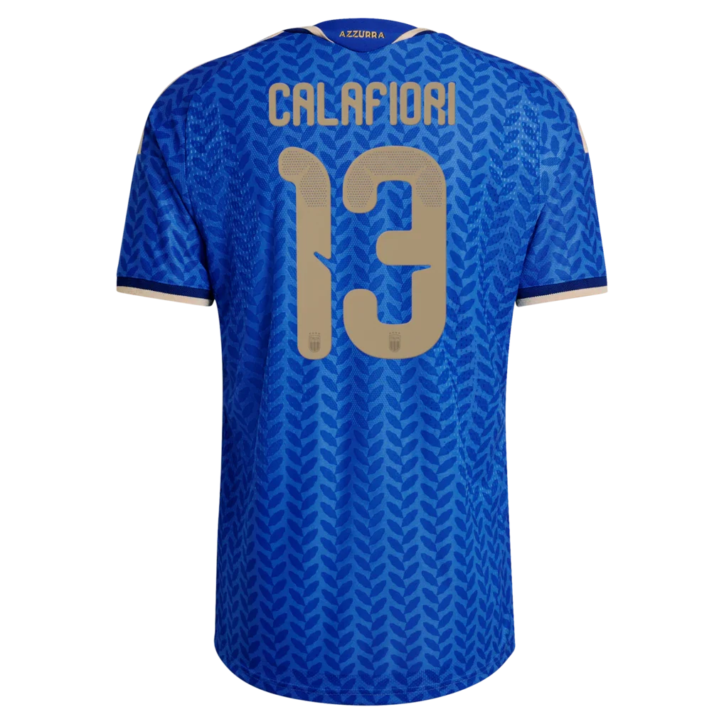 Riccardo Calafiori Italy National Team adidas 2026 Home Authentic Jersey - Blue
