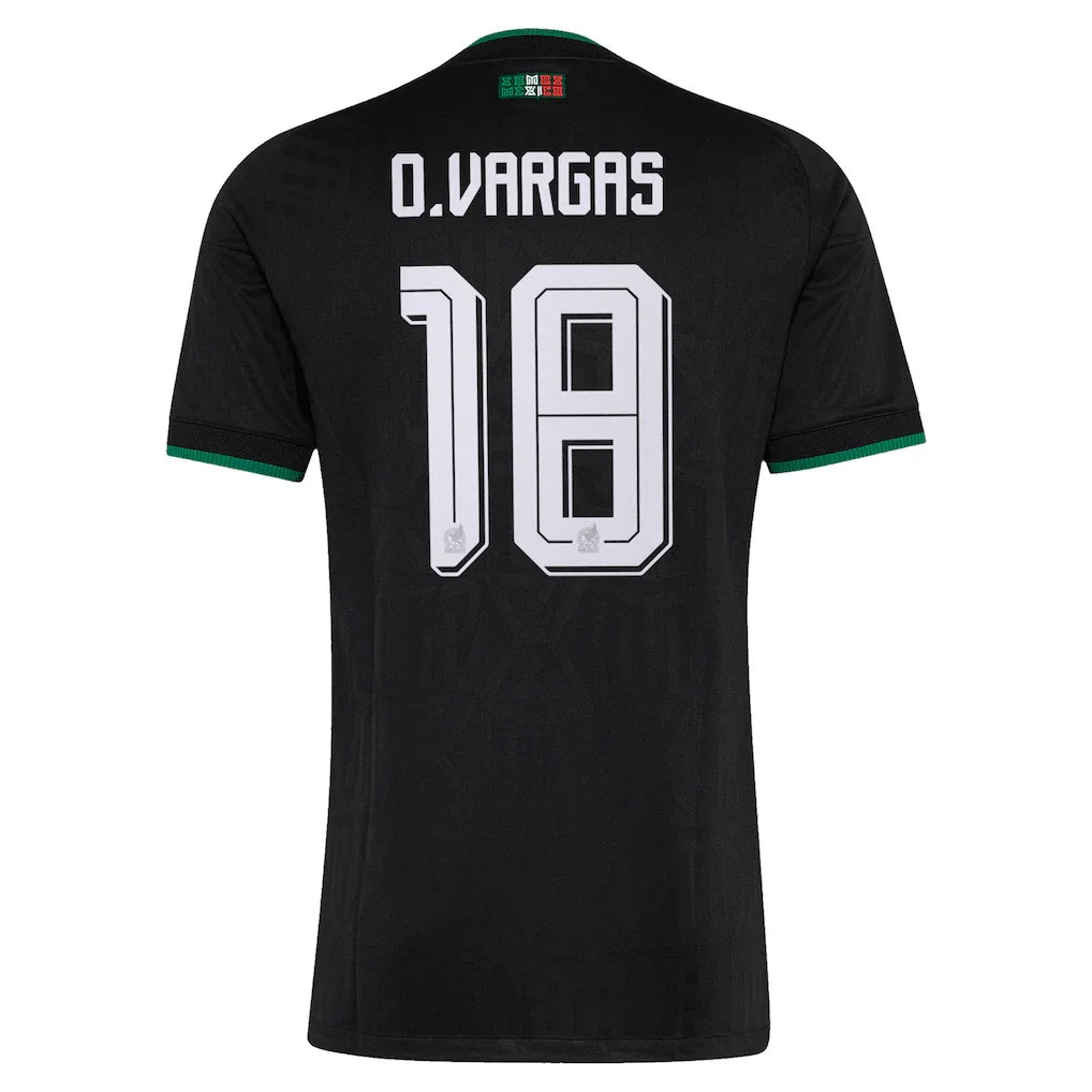 Obed Vargas Mexico National Team adidas 2026 Third On-Field Authentic Jersey - Black