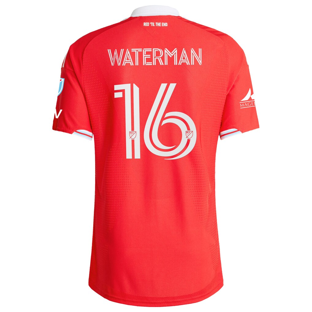 Joel Waterman Chicago Fire adidas 2026 Forever Red On-Field Authentic Jersey - Red