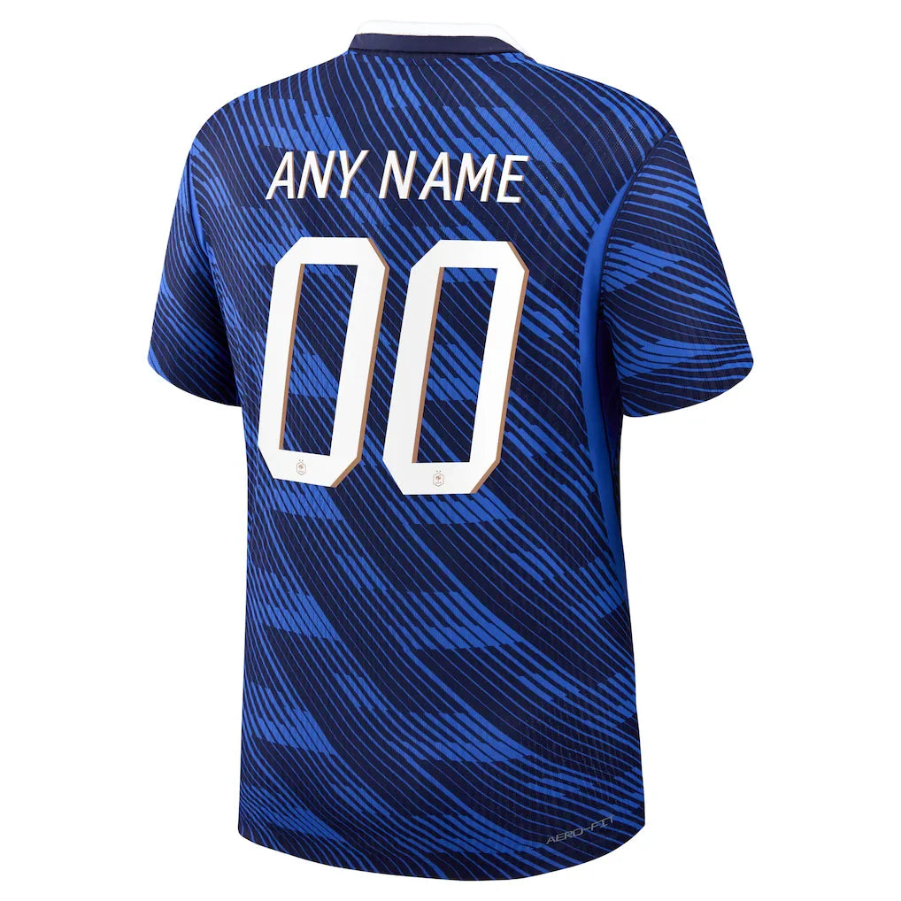France National Team Nike 2026 Home Match Authentic Custom Jersey - Blue