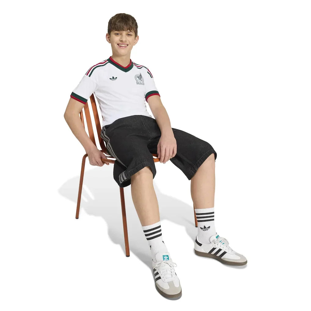 Mexico National Team adidas Youth 2026 Away Replica Jersey - White