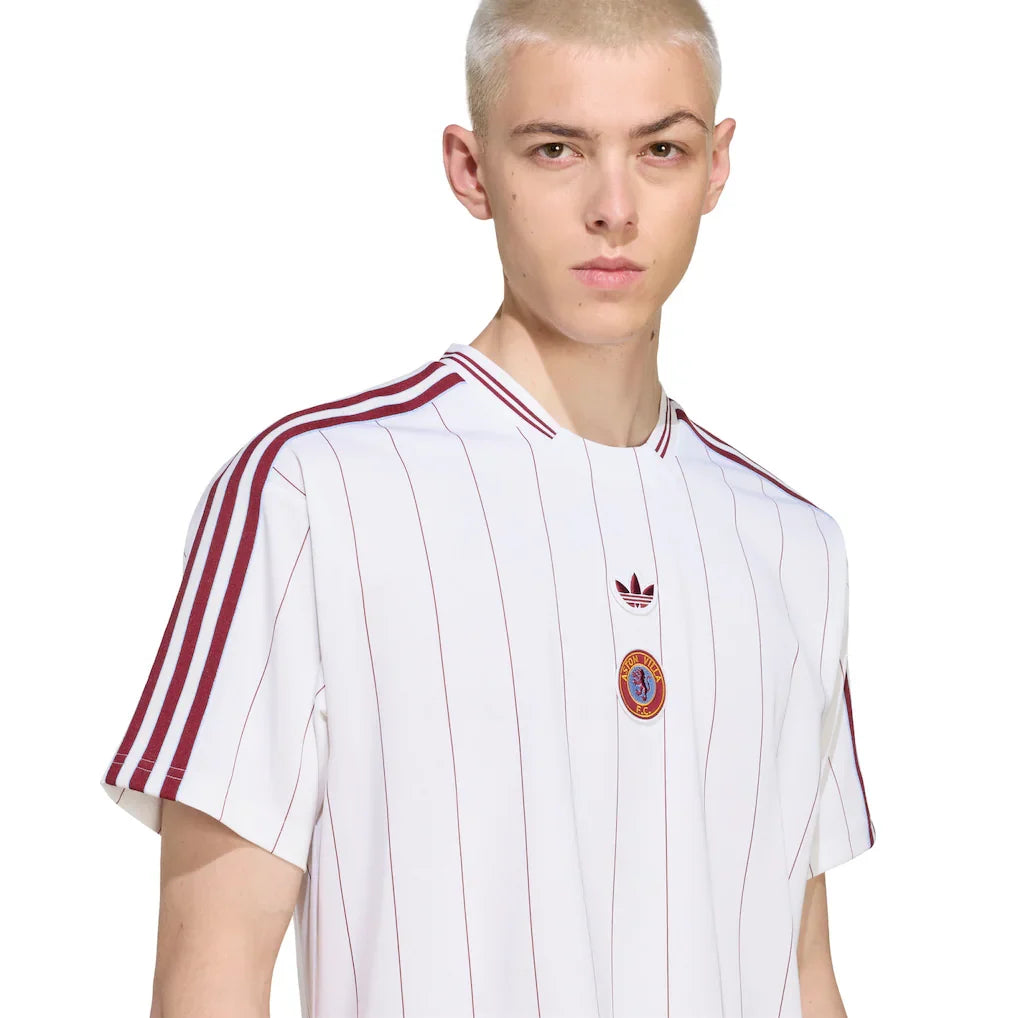 Aston Villa adidas Unisex Terrace Icons Jersey - White