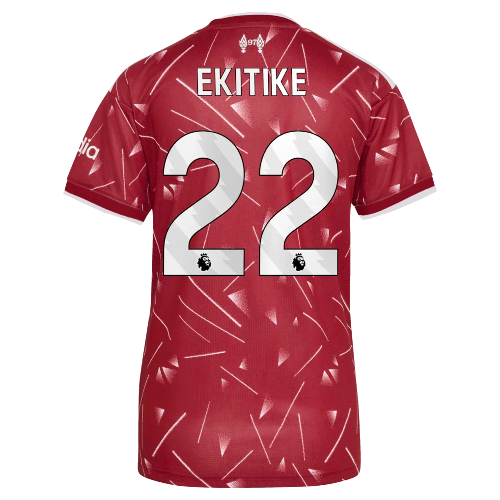 Hugo Ekitike Liverpool adidas Women's 2026/27 Home Replica Jersey - Red