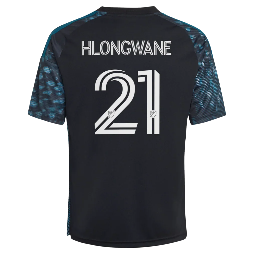 Bongokuhle Hlongwane Minnesota United FC adidas Youth 2026 The Decade Kit Replica Jersey - Black