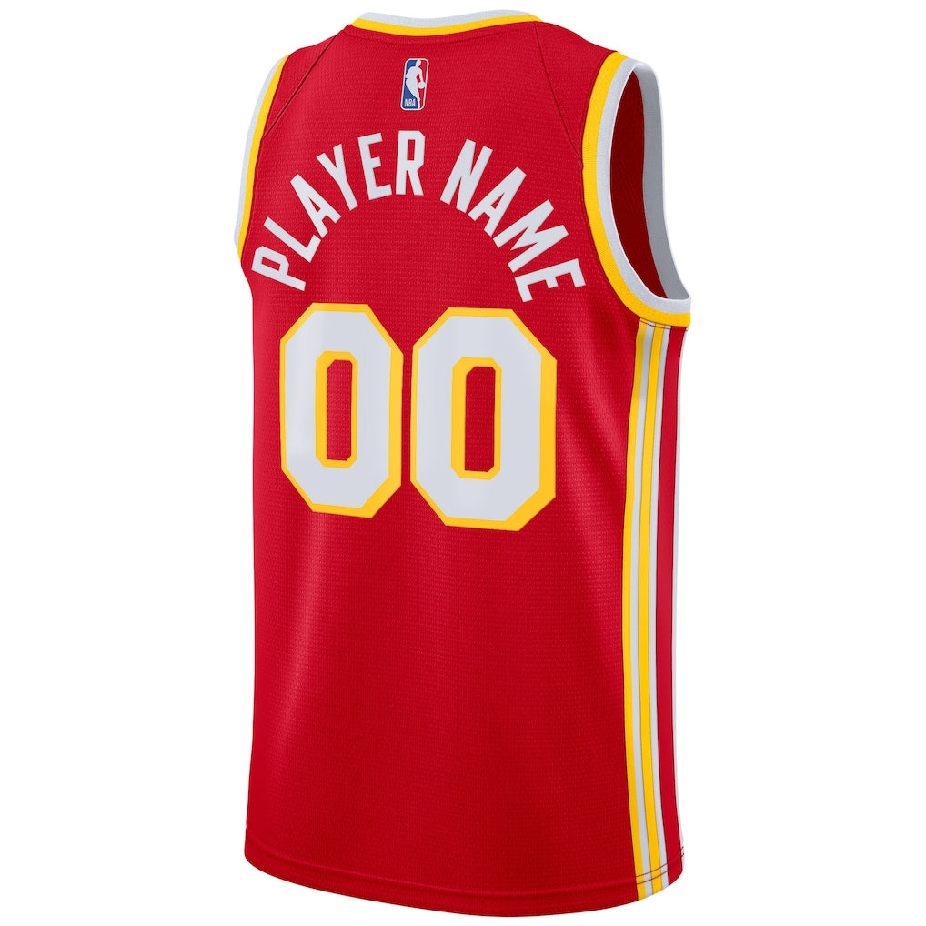 Atlanta Hawks Nike 2020/21 Swingman Custom Jersey - Icon Edition - Red