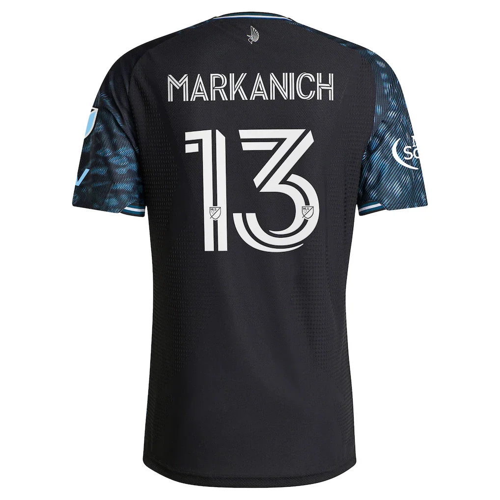 Anthony Markanich Minnesota United FC adidas 2026 The Decade Kit On-Field Authentic Patch Jersey - Black
