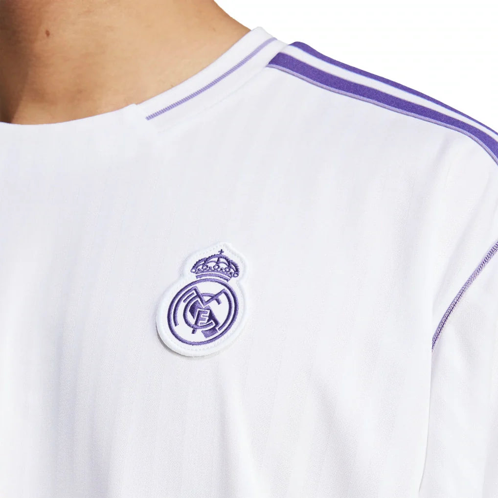 Real Madrid adidas Originals Terrace Icons Collection Fashion Jersey - White