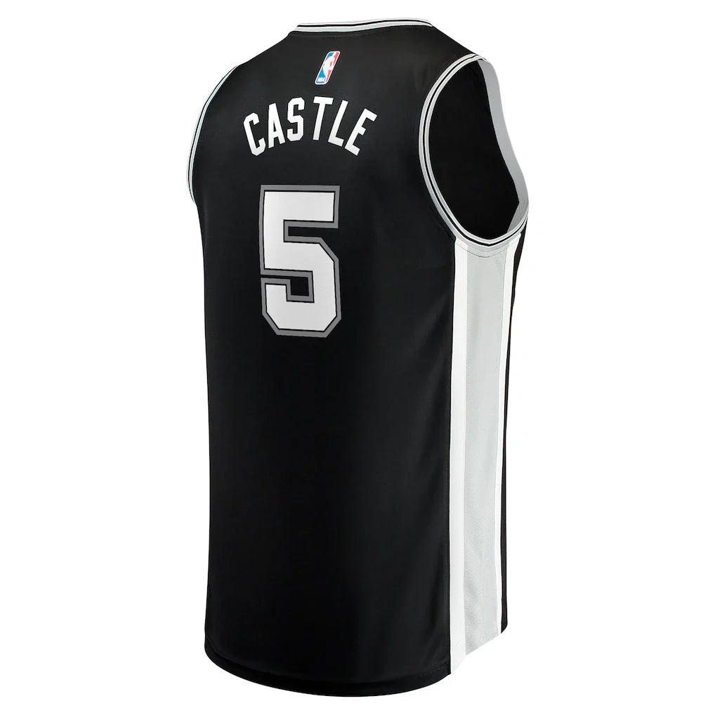 Stephon Castle San Antonio Spurs Fanatics 2024 NBA Draft Fast Break Player Jersey - Icon Edition - Black