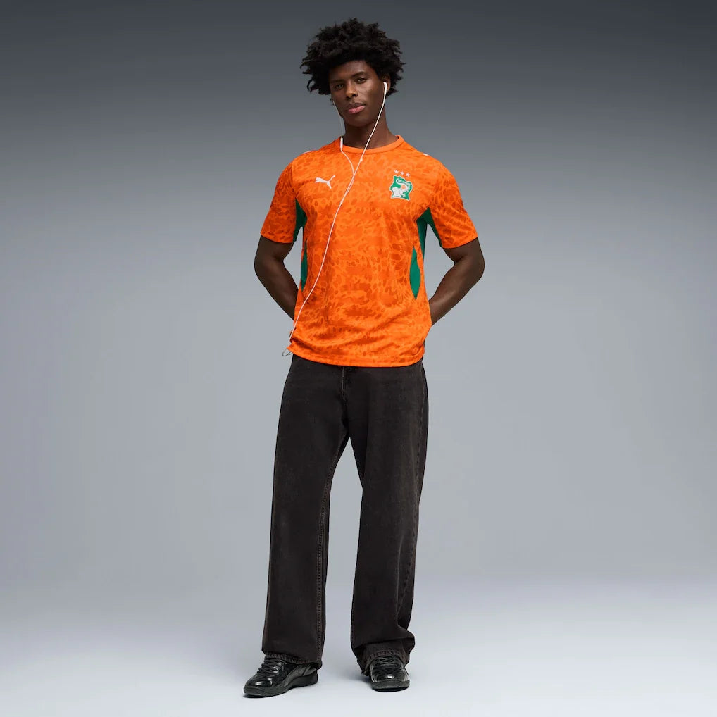 Ivory Coast National Team Puma 2026 Home Replica Jersey - Orange