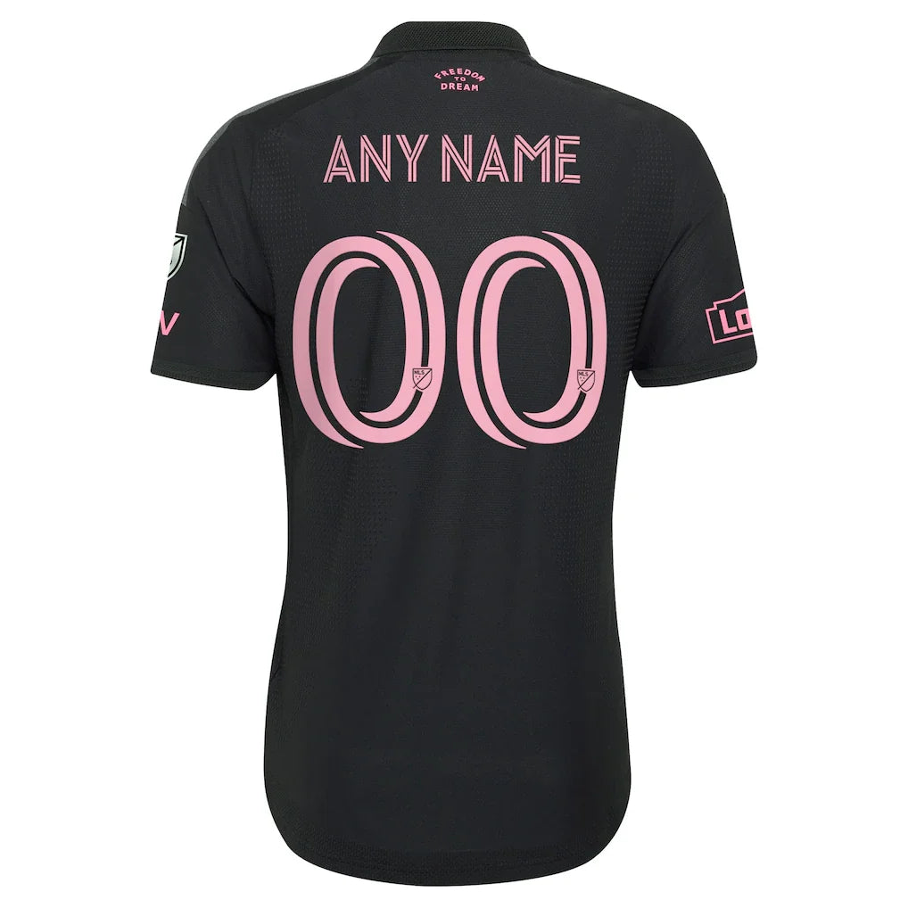 Inter Miami CF adidas 2026 Presagio On-Field Authentic Patch Custom Jersey - Black