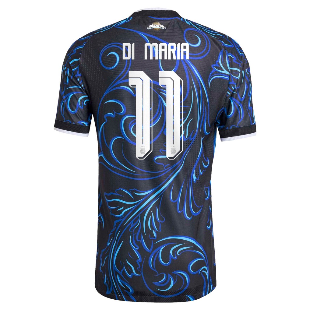 Angel Di Maria Argentina National Team adidas 2026 Away On-Field Authentic Jersey - Black