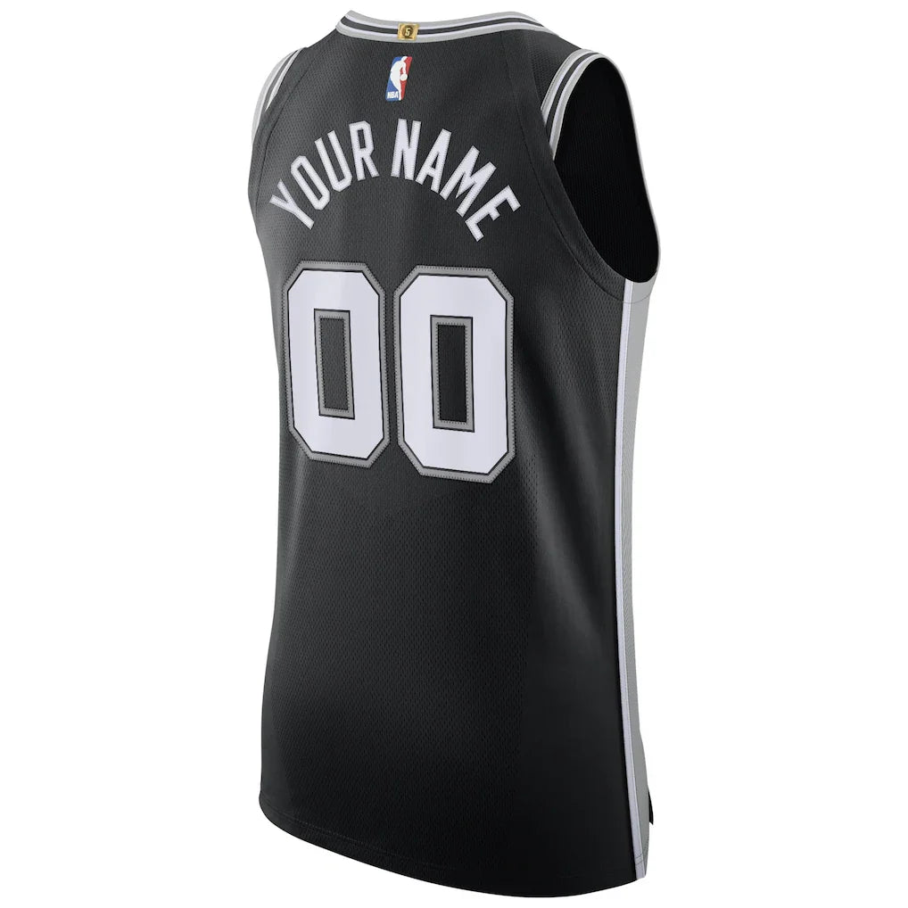 San Antonio Spurs Nike Authentic Custom Jersey Black - Icon Edition