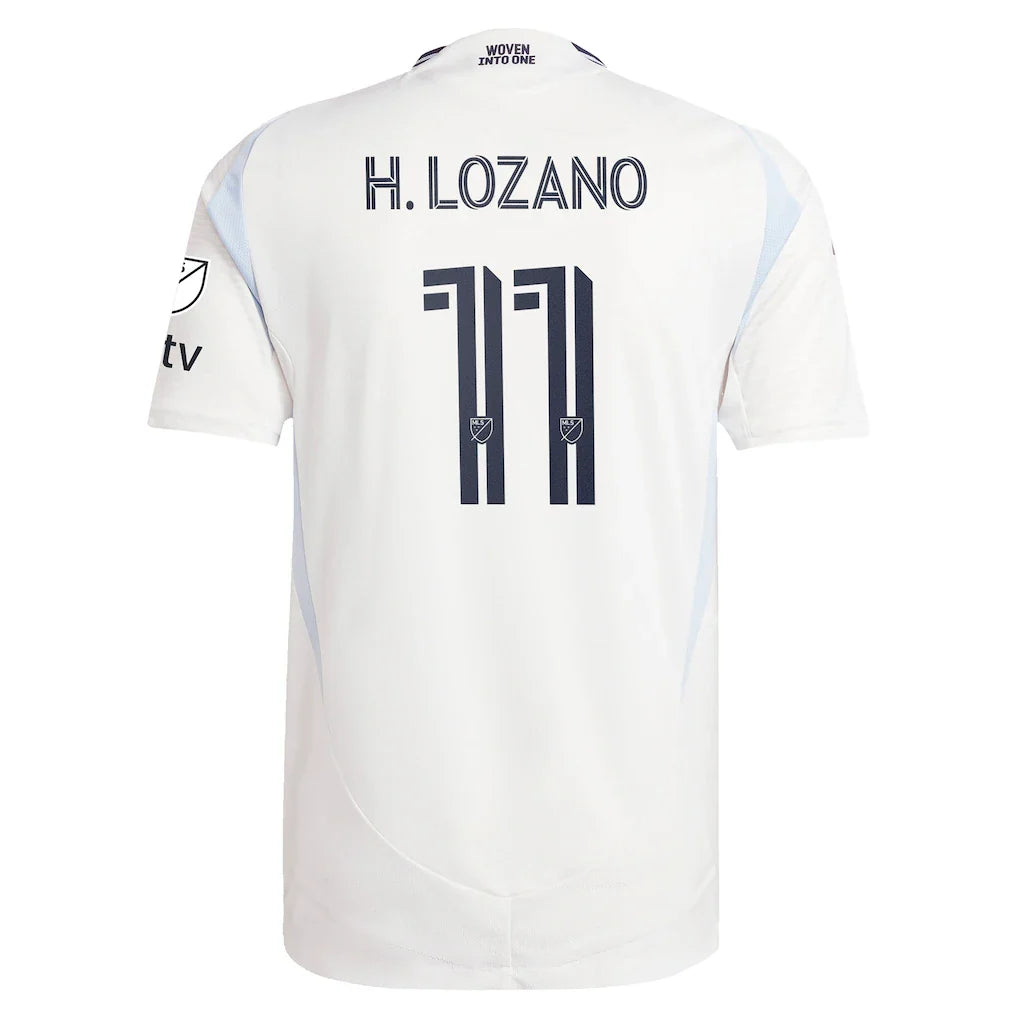 Hirving Lozano San Diego FC adidas 2025 Woven Into One Authentic Player Jersey - White