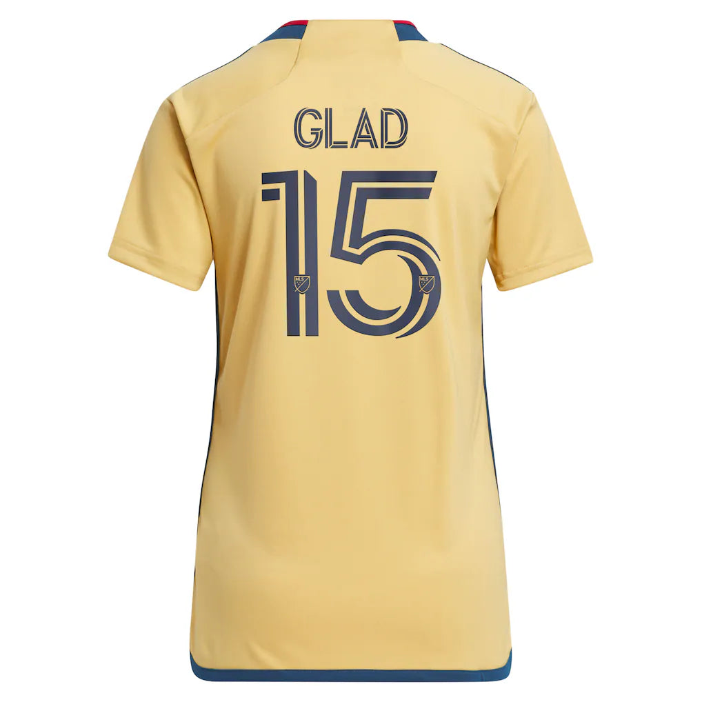Justen Glad Real Salt Lake adidas Women's 2023 The Beehive State Kit Replica Player Jersey - Gold