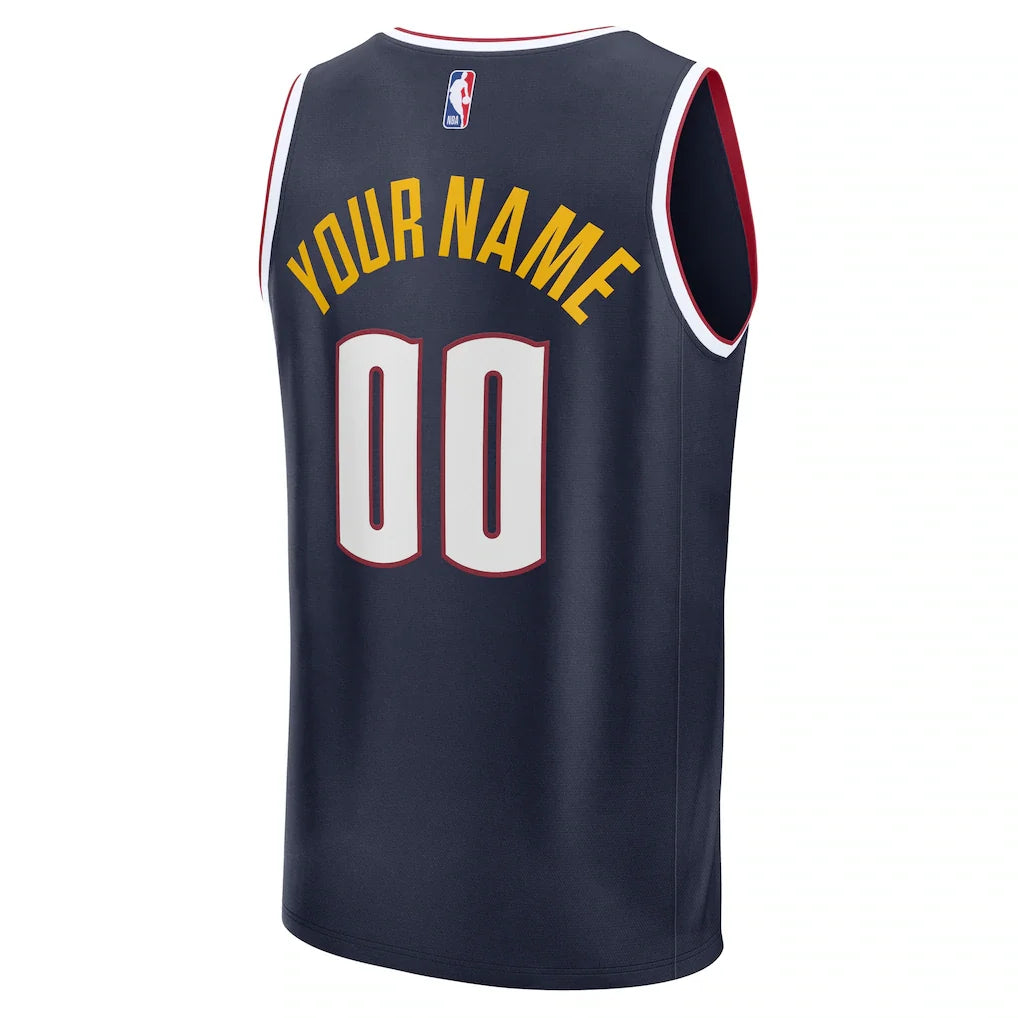 Denver Nuggets Fanatics Fast Break Custom Jersey - Icon Edition - Navy