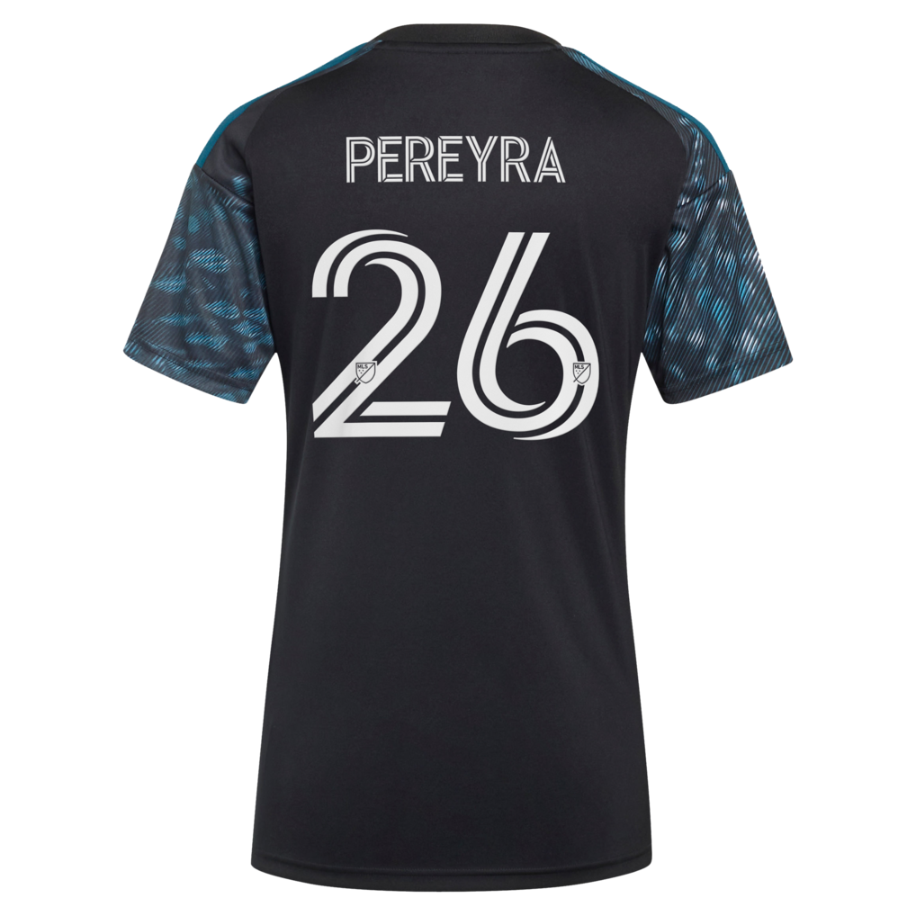 Joaquín Pereyra Minnesota United FC adidas Women's 2026 The Decade Kit Replica Jersey - Black