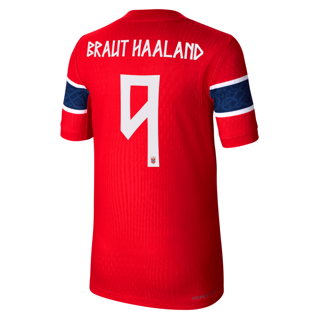 Erling Haaland Norway National Team Nike Youth 2026 Home Match Authentic Jersey - Red