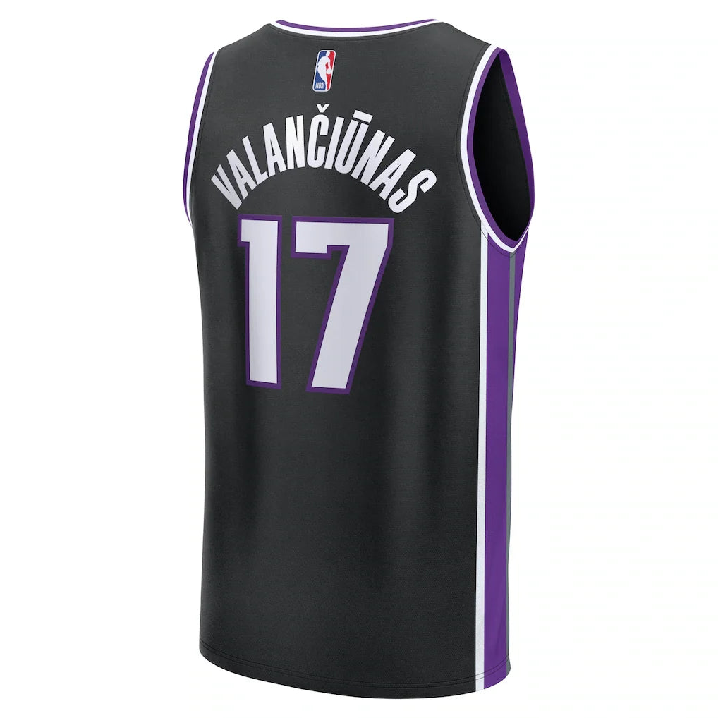 Jonas Valančiūnas Sacramento Kings Fanatics Fast Break Replica Jersey - Black - Icon Edition