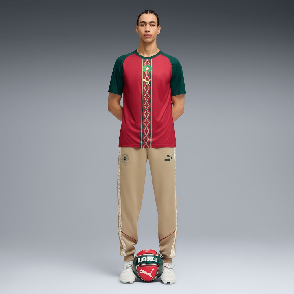 Morocco National Team Puma 2026 Pre-Match Top - Crimson