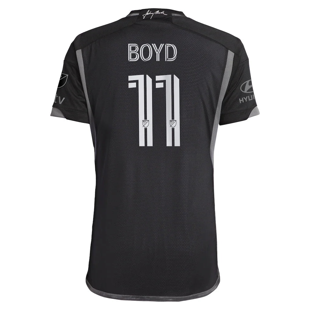 Tyler Boyd Nashville SC adidas 2024 Man In Black Kit Authentic Player Jersey - Black