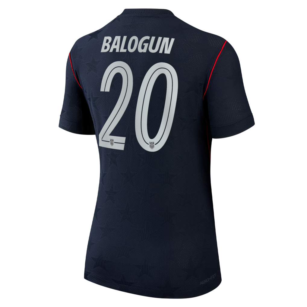 Folarin Balogun USMNT Nike Women's 2026 Away Match Authentic Jersey - Blue