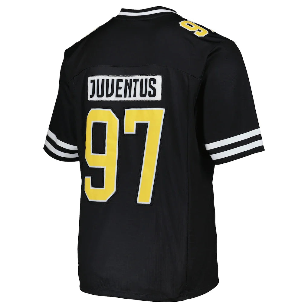 Juventus Fanatics Collegiate American Football Foundation Fashion Jersey - Black
