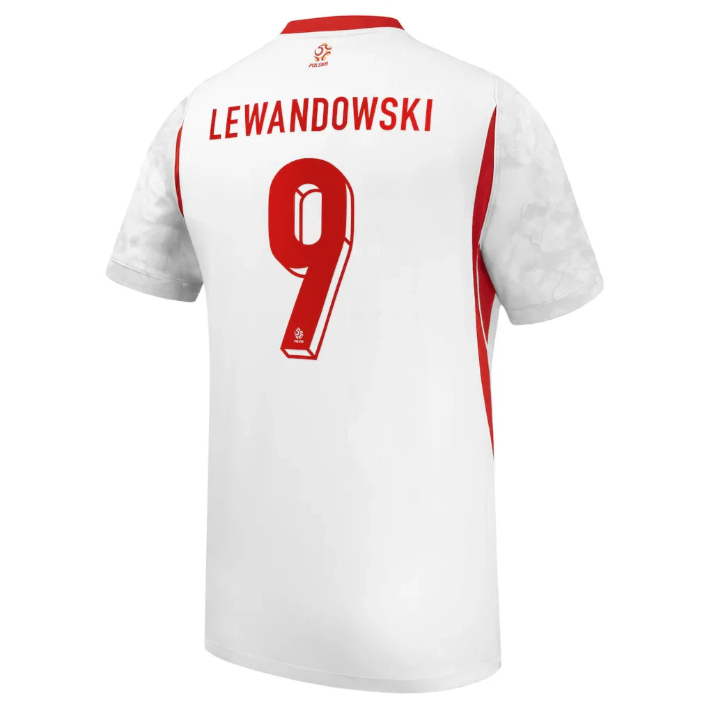 Robert Lewandowski Poland National Team Nike 2026 Home Stadium Replica Jersey - White